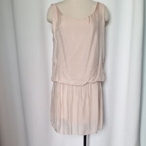 Nina Kendosa Elegant Powder Petal Pink Sleeveless Silk Dress